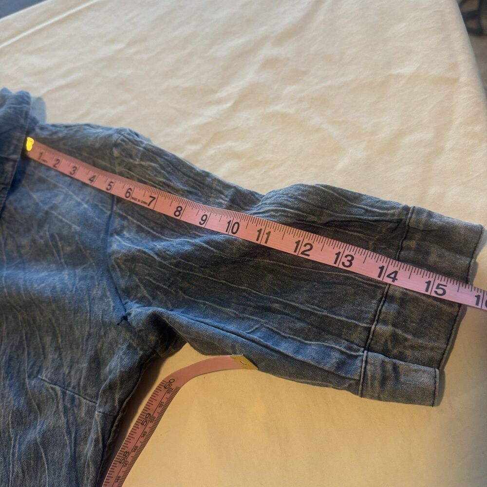 Womens Dress Size Medium Denim Jean Y2k, 80's, 90's Acid Stone Wash Countrycore - Picture 10 of 12